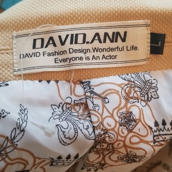 David.Ann Fashion Butter Cup Textured One Button Blazer NWOT Sz. Large - Picture 14 of 14